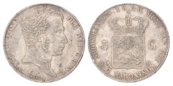 3 Gulden. Willem I. 1820. XF 40.