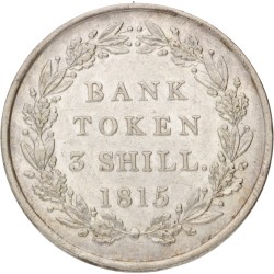 Great Britain. Bank of England. George III. 3 Shillings - Bank token. 1815.