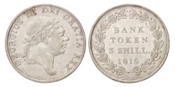 Great Britain. Bank of England. George III. 3 Shillings - Bank token. 1815.
