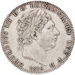 Great Britain. George III. Crown. 1818 LIX.