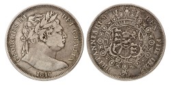 Great Britain. George III. ½ Crown. 1816.