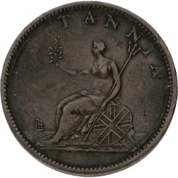 Great Britain. George III. ½ Penny - 3 Berries rev. 1806 SOHO.
