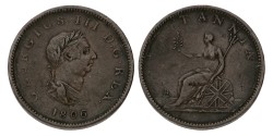 Great Britain. George III. ½ Penny - 3 Berries rev. 1806 SOHO.