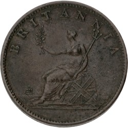 Great Britain. George III. ½ Penny - 3 Berries rev. 1806 SOHO.