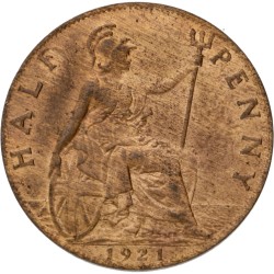 Great Britain. George V. ½ Penny. 1921.