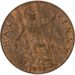 Great Britain. George V. ½ Penny. 1920.