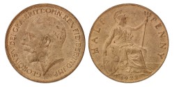 Great Britain. George V. ½ Penny. 1923.