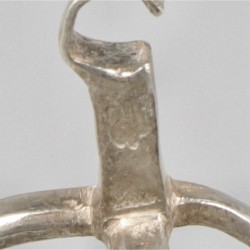 Miniatuur rotisserie / braadspit (Nederland, 18e eeuw) zilver.