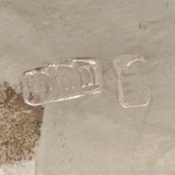 7-delig lot miniaturen, Chinese export, JU CHANG 巨昌, XIAN SHI 先施, FU 福, zilver