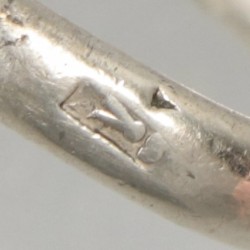 Fourniturenschaar met rokhaak, Albertus Kijff Sicman, Groningen ca. 1865, zilver.