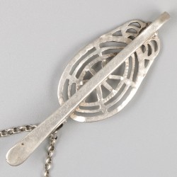 Fourniturenschaar met rokhaak, Albertus Kijff Sicman, Groningen ca. 1865, zilver.