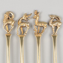 12-delige set gebaksvorken zilver.