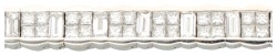 No reserve - 18K Witgouden tennisarmband bezet met ca. 6.30 ct. diamant.