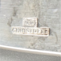 Christofle 12-delige set visbestek, model Albi, verzilverd.
