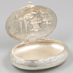 Snuifdoosje zilver.