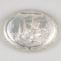 Snuifdoosje zilver.