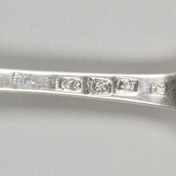 3-delige set dinervorken, François Simons, 's-Gravenhage 1803, zilver.