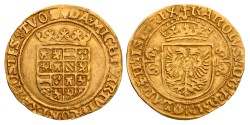 Halve gouden reaal. Brabant. Antwerpen. Karel V. Z.j. (1506 - 55). AU 50