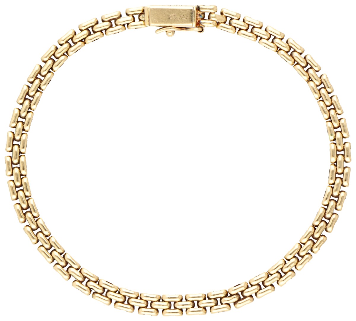 No Reserve - Cartier 18K geelgouden Panthére schakelarmband.