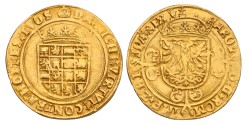 No reserve - Halve gouden reaal. Brabant. Antwerpen. Karel V. Z.j. (1506-55). UNC details.