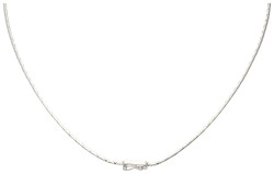 BWG 12K witgouden collier met diamanten hanger 0.48 ct. diamant.