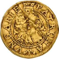 Gouden dukaat - Hongaars type. Overijssel. Z.j. (1590 - 93). AU details.