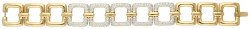 14K Geelgouden schakelarmband met ca. 1.20 ct. diamant.