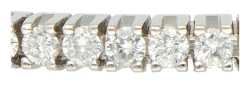 18K Witgouden bangle armband bezet met diamant.