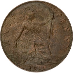Great Britain. George V. ½ penny. 1911.