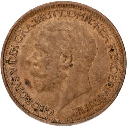 Great Britain. George V. ½ Penny - Modified bust. 1925.