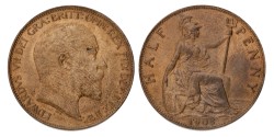 Great Britain. Edward VII. ½ Penny. 1905.