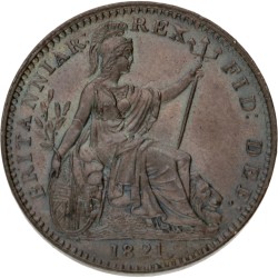 Great Britain. George IV. Farthing. 1821.
