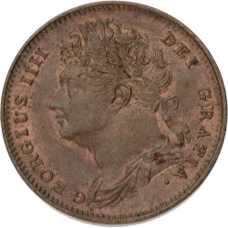 Great Britain. George IV. Farthing - Draped bust. 1826.