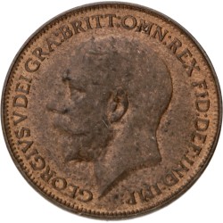 Great Britain. George V. Farthing. 1925.