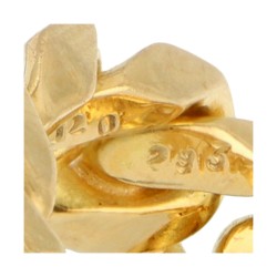 No reserve - 18K Geelgouden gourmet ring bezet met ca. 2.91 ct. natuurlijke saffier en diamant.
