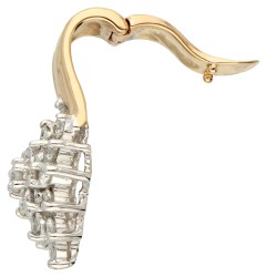 14K Geelgouden hanger bezet met ca. 0.75 ct. diamant.