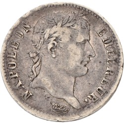 1 Franc. Napoleon. 1813. VF 25.