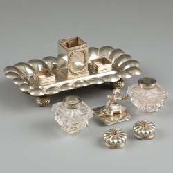 Inktstel, Jacob Daniel Arnoldi & Johannes Willem Wielick, Amsterdam 1839, zilver.
