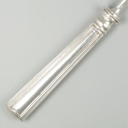 Christofle Art Deco taartschep, model Chevron, verzilverd.