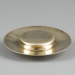 Hostiedoosje / pyxis, zilver.