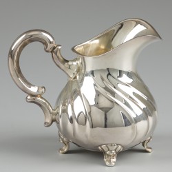 5-delig koffie- & theeservies, zilver.
