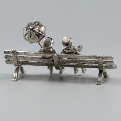 No reserve - 3-delig lot miniaturen zilver.