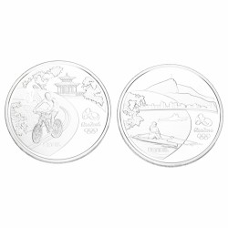 Brazil. Lot (2) 5 Reais. 'Olympic Games Rio'. 2015.