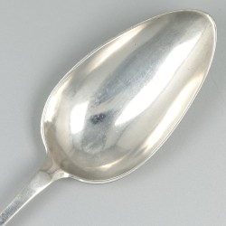 No reserve - Zilveren dinerlepel, Gijsbert Johannes Kriellaart, Rotterdam 1834.