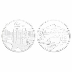 Brazil. Lot (2) 5 Reais. 'Olympic Games Rio'. 2015.