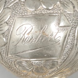 3-delig lot baby rammelaars, zilver.