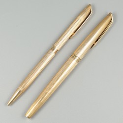 Waterman ballpointpen & vulpen, goud.