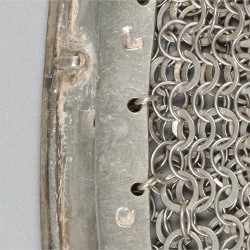 Beugelbeursje zilver.