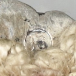 Beugelbeursje zilver.