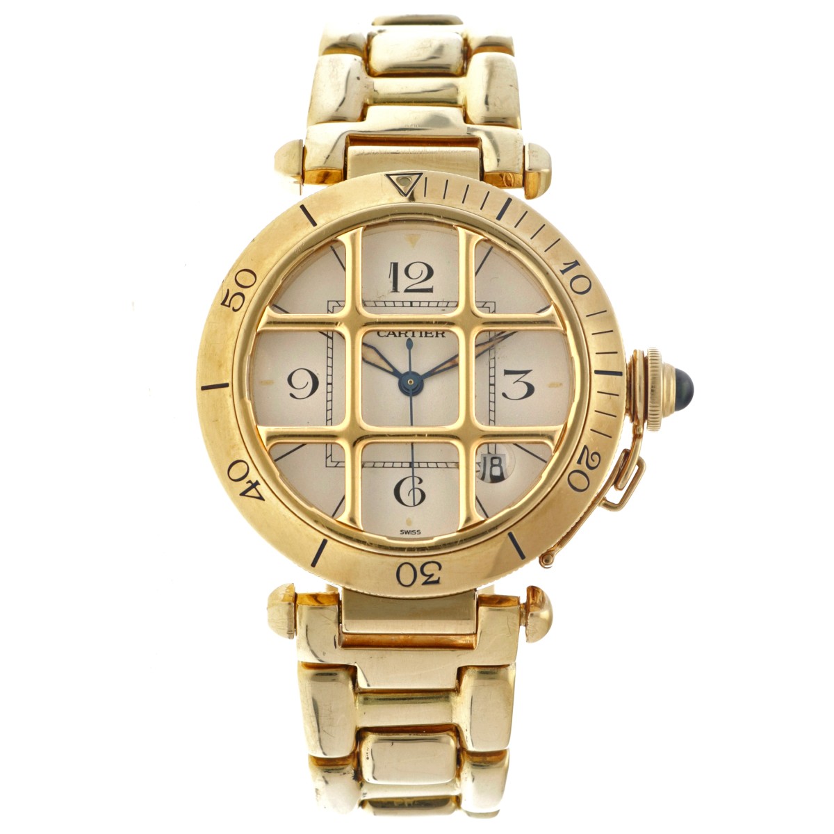 Cartier Pasha 18K. 1021 1 - Heren horloge. 